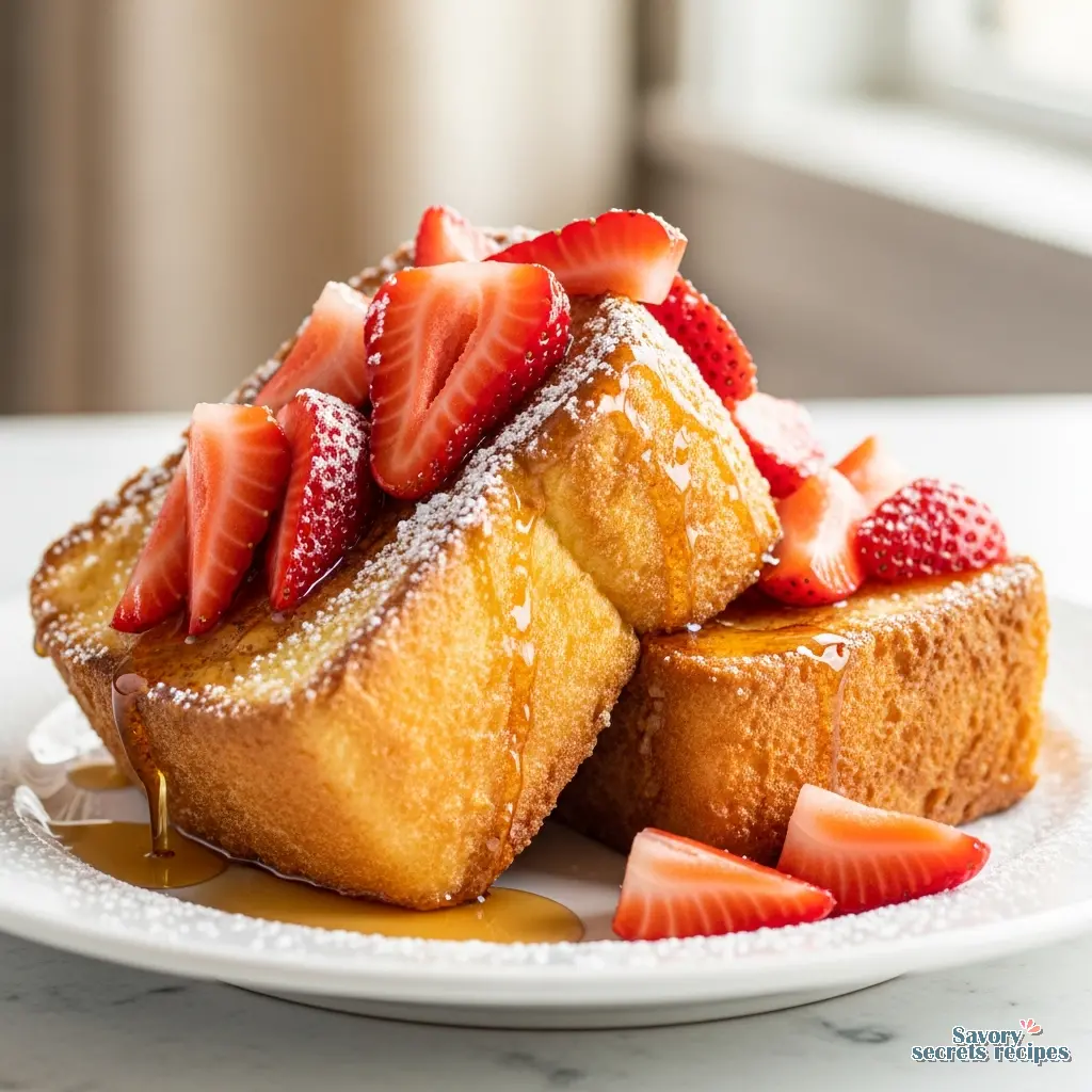 french toasted angel food cake recipe final presentation