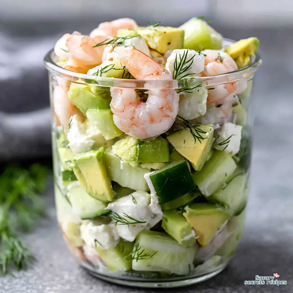 fresh shrimp lunch salad - variation 4