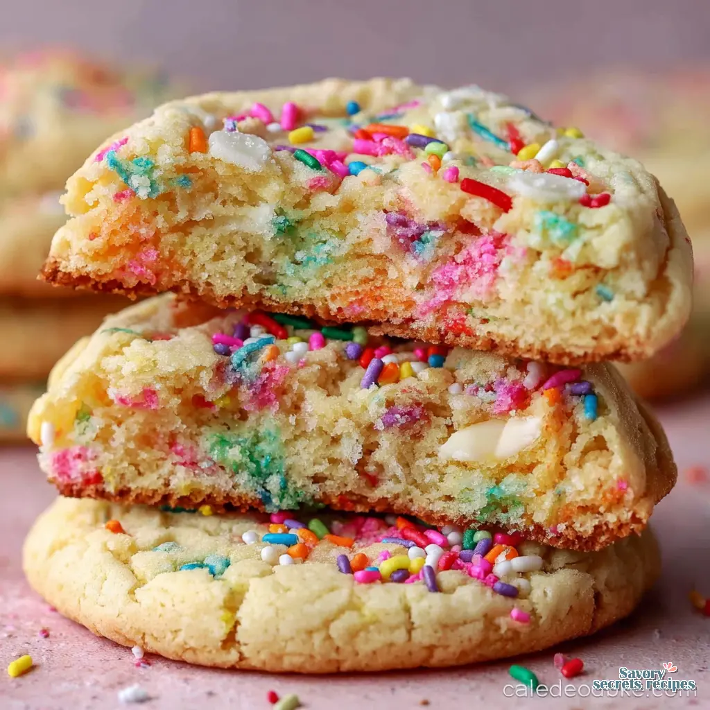 funfetti birthday cake cookies final presentation