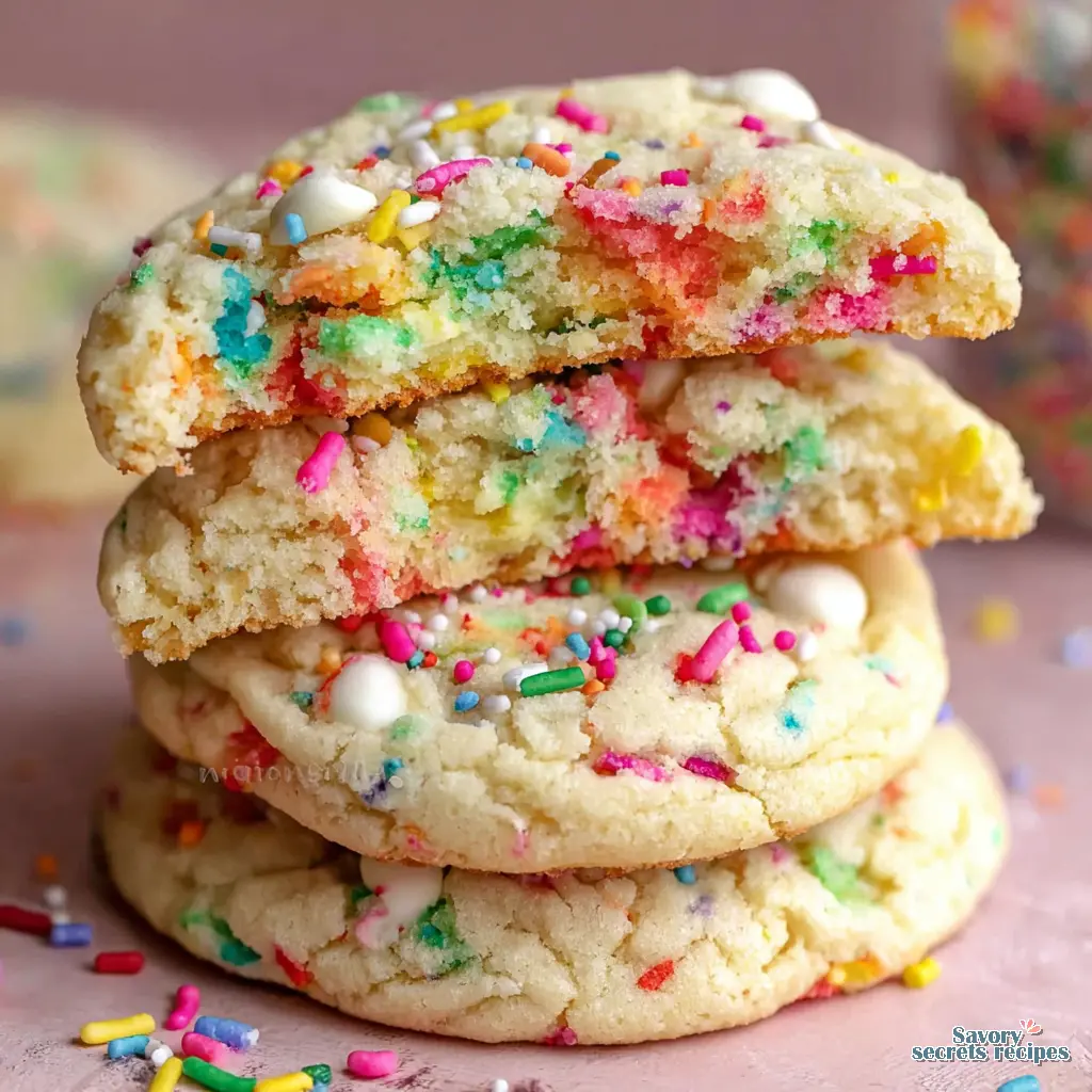 funfetti birthday cake cookies - variation 4