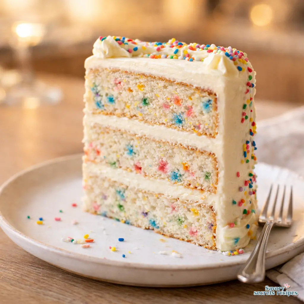 funfetti cake final presentation