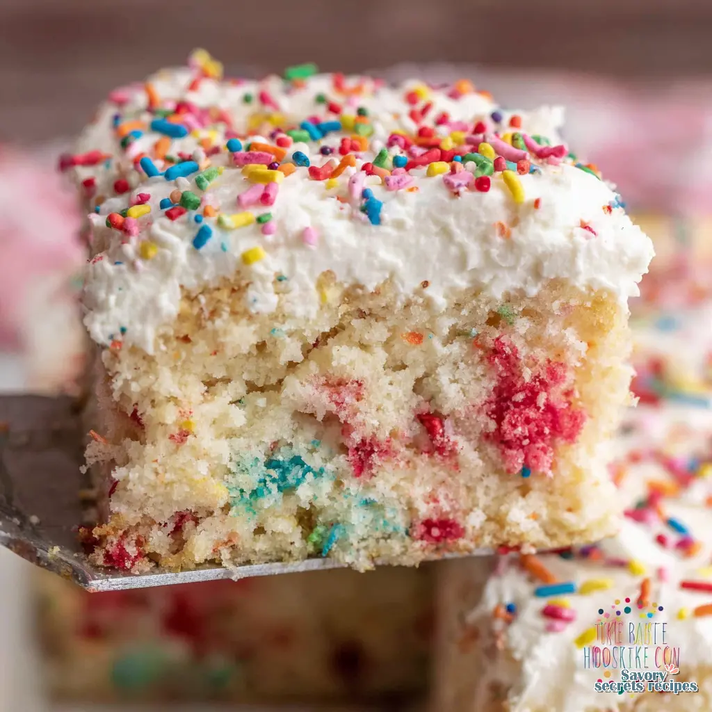 funfetti sheet cake from scratch final presentation