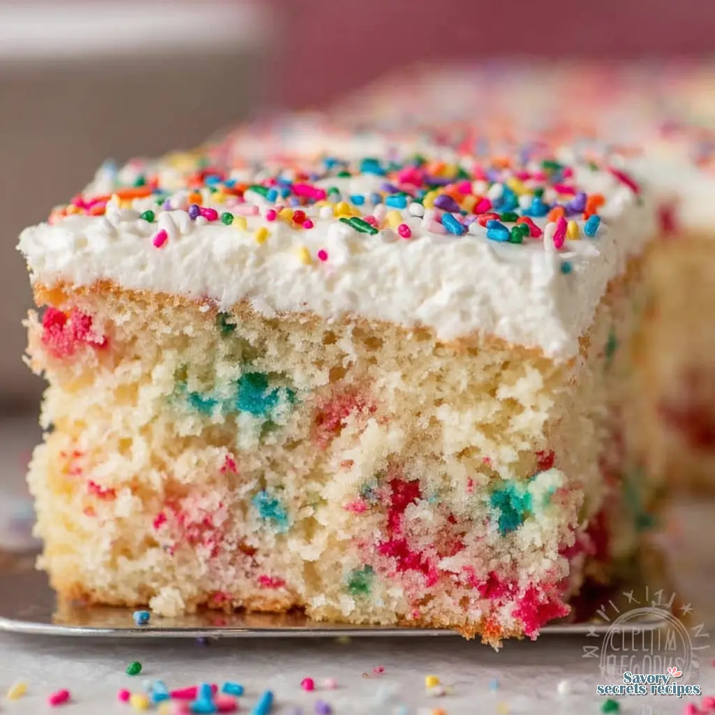 funfetti sheet cake from scratch - variation 4
