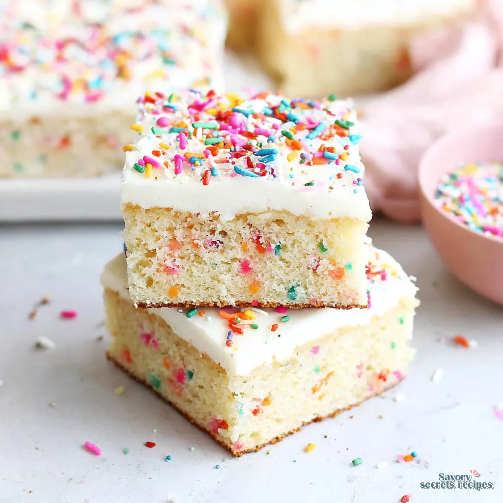 funfetti sheet cake keto final presentation