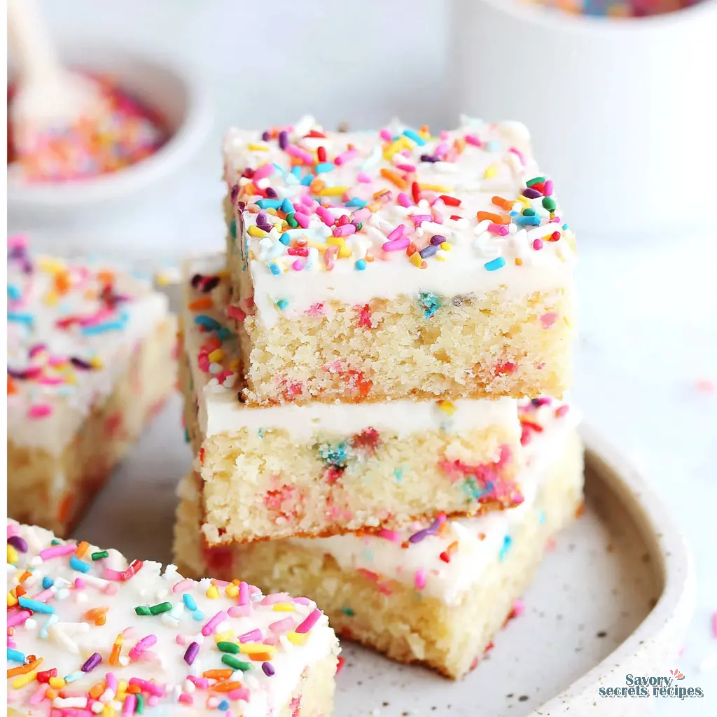 funfetti sheet cake keto - variation 4