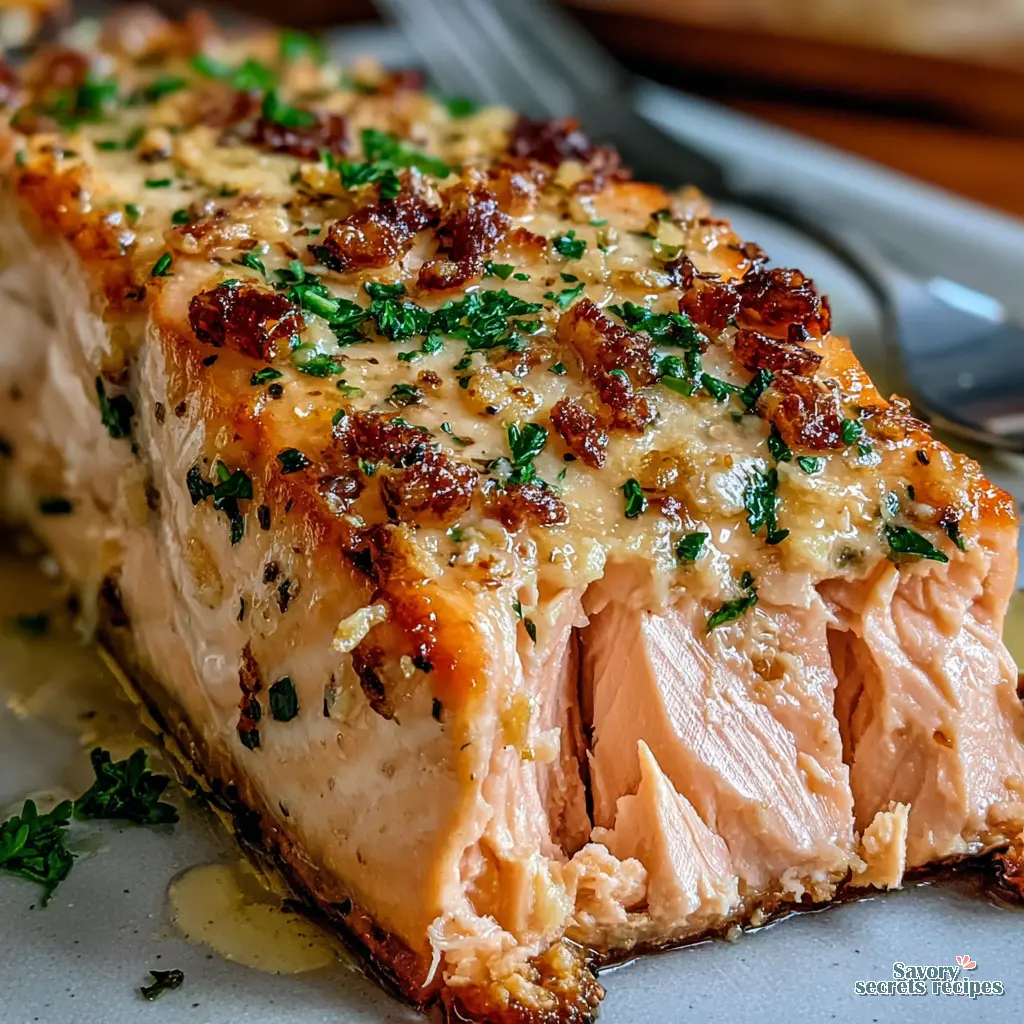 garlic butter salmon final presentation