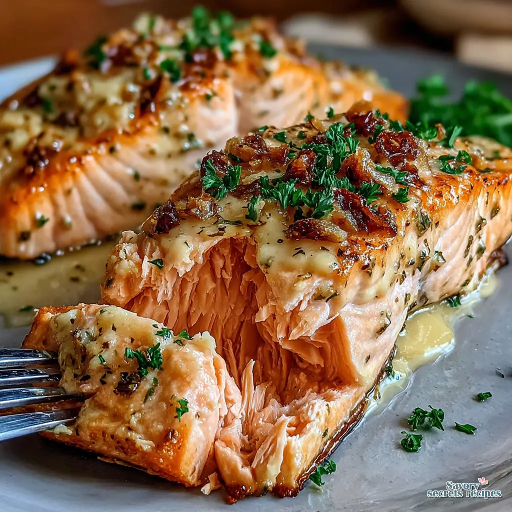 garlic butter salmon - variation 4