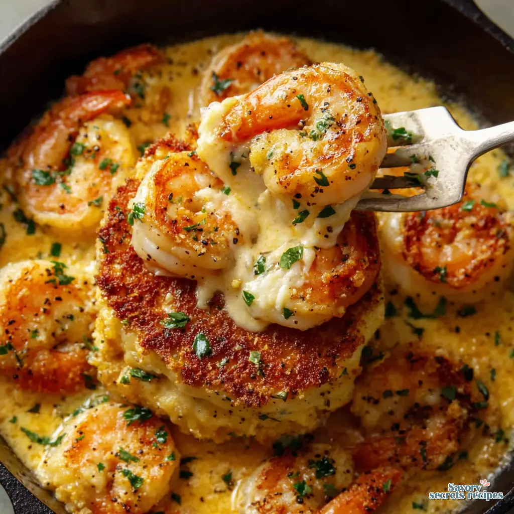 garlic butter shrimp final presentation