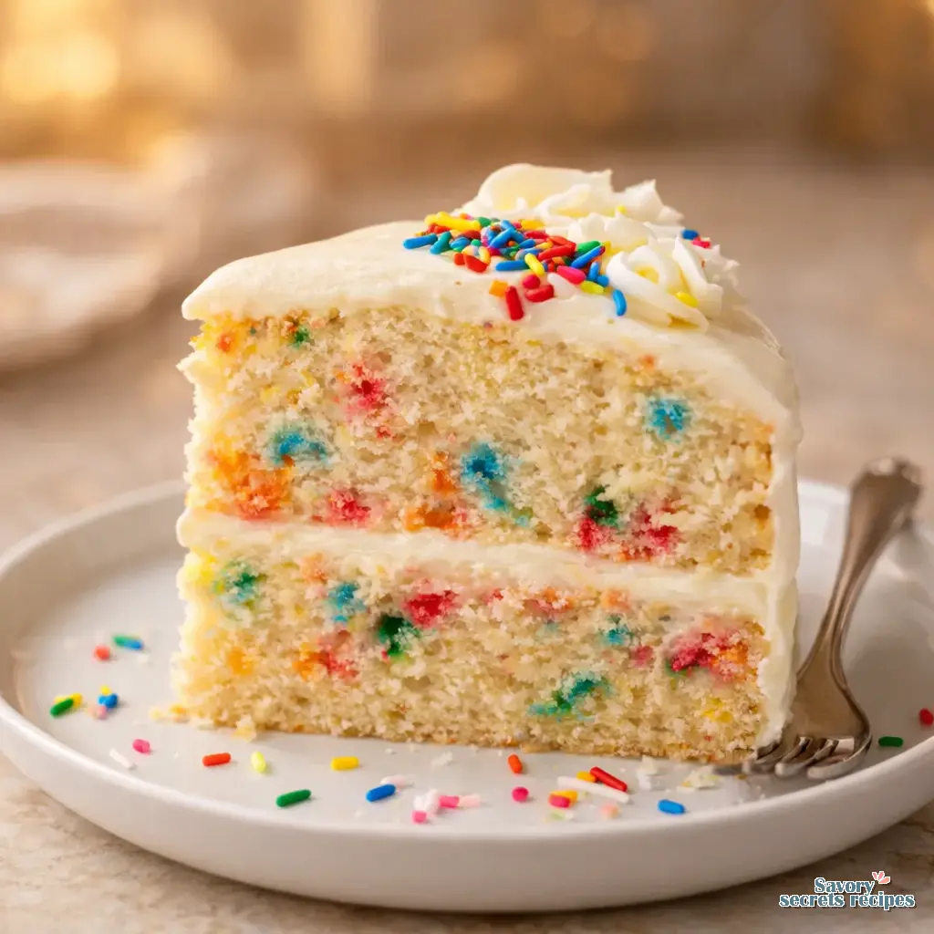 gluten free funfetti cake recipe final presentation