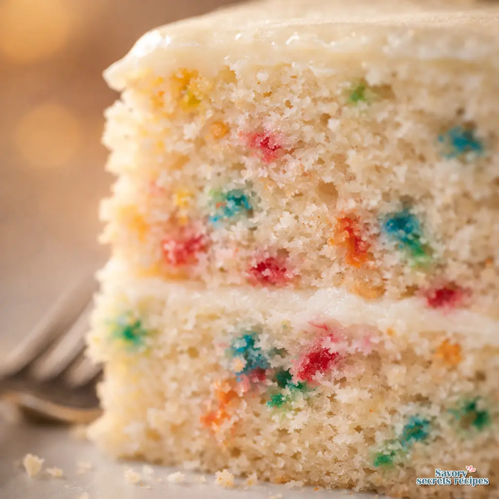 gluten free funfetti cake recipe close up