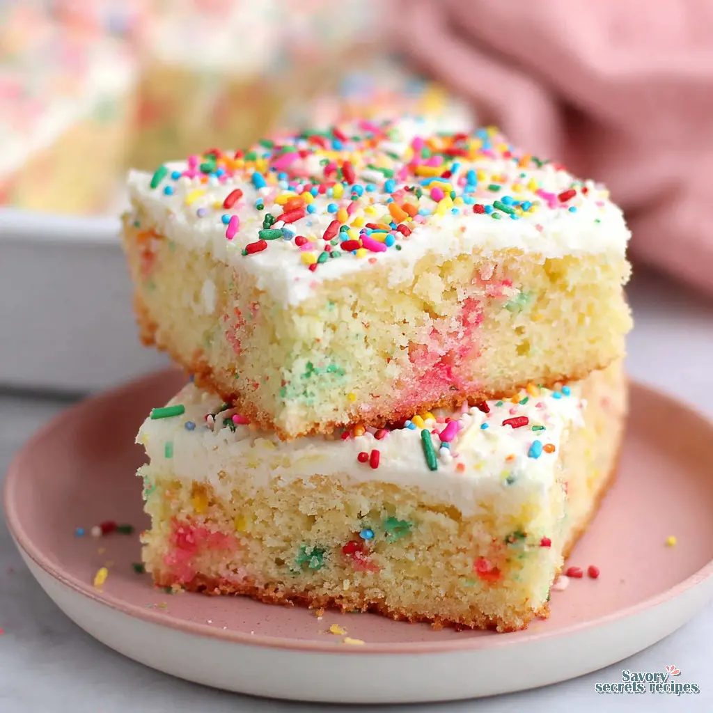gluten free funfetti sheet cake - variation 4