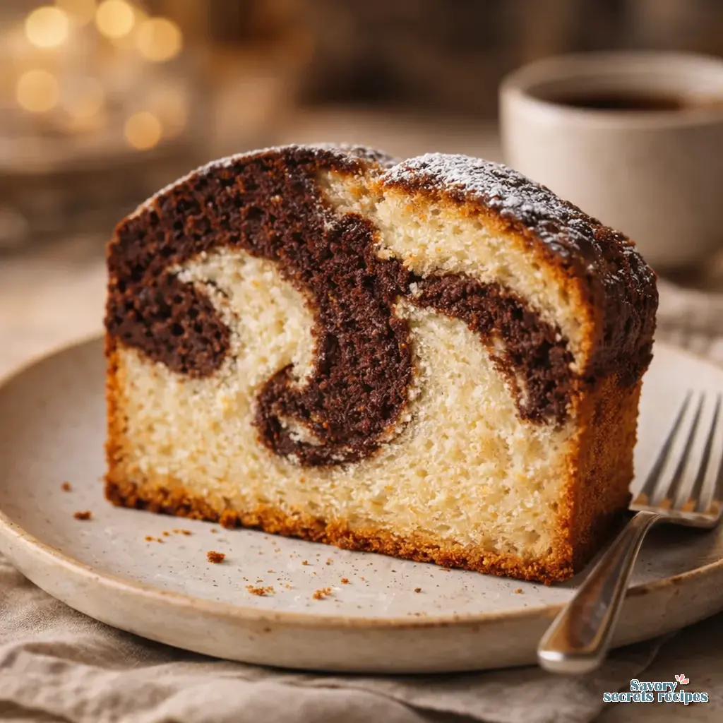 gluten free marble cake recipe final presentation