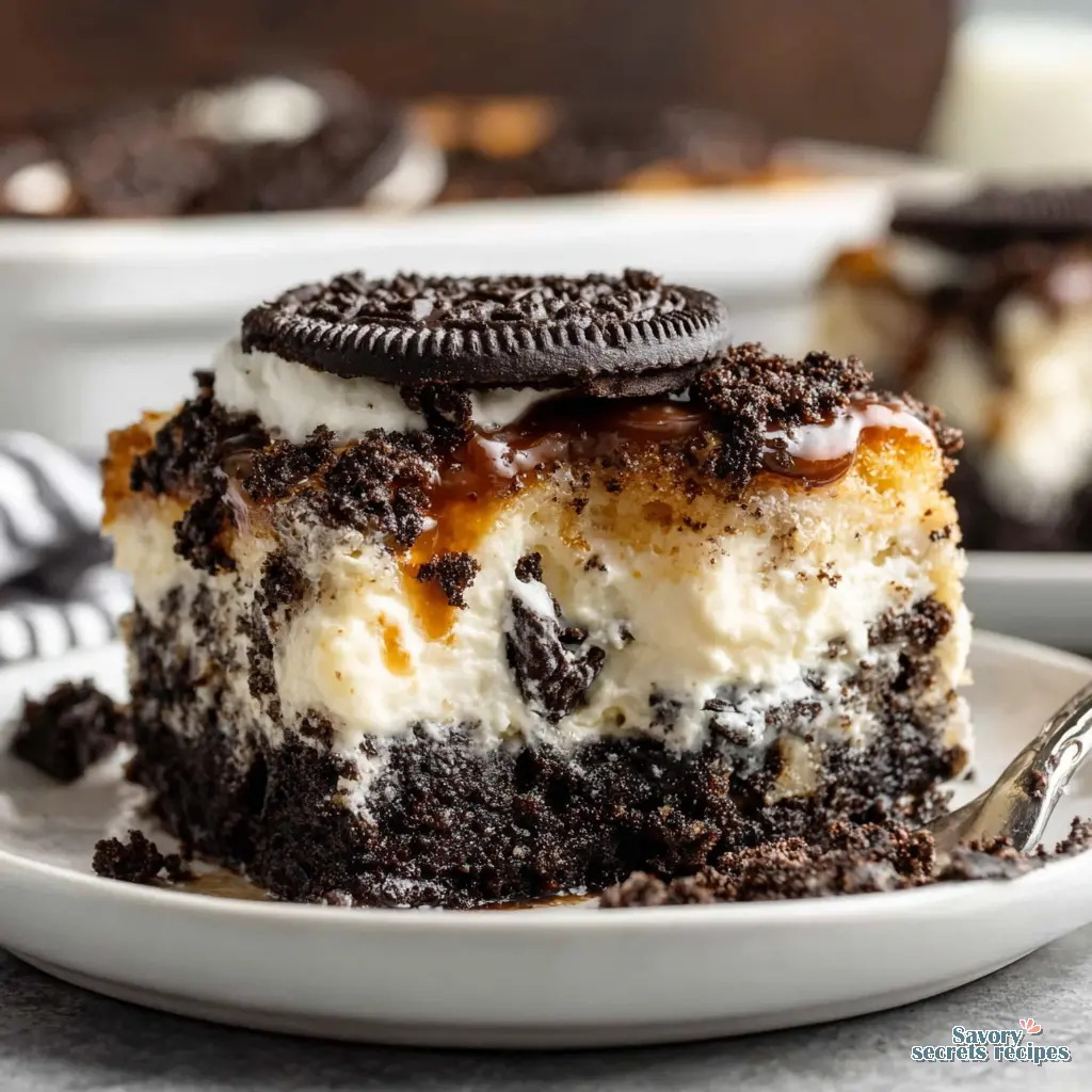 gluten free oreo dump cake final presentation