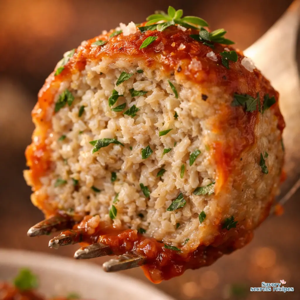 gluten free turkey meatballs close up