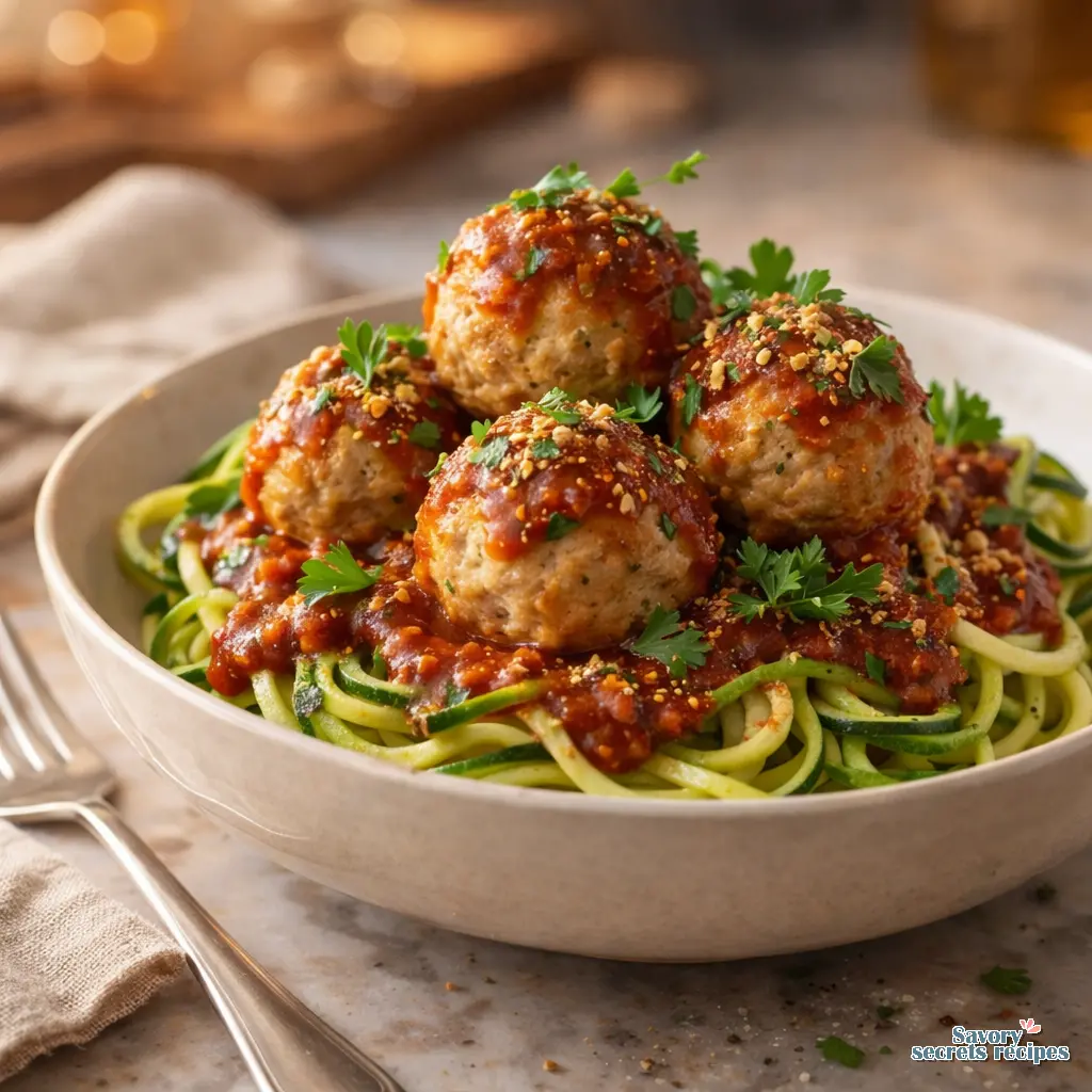 gluten free turkey meatballs final presentation