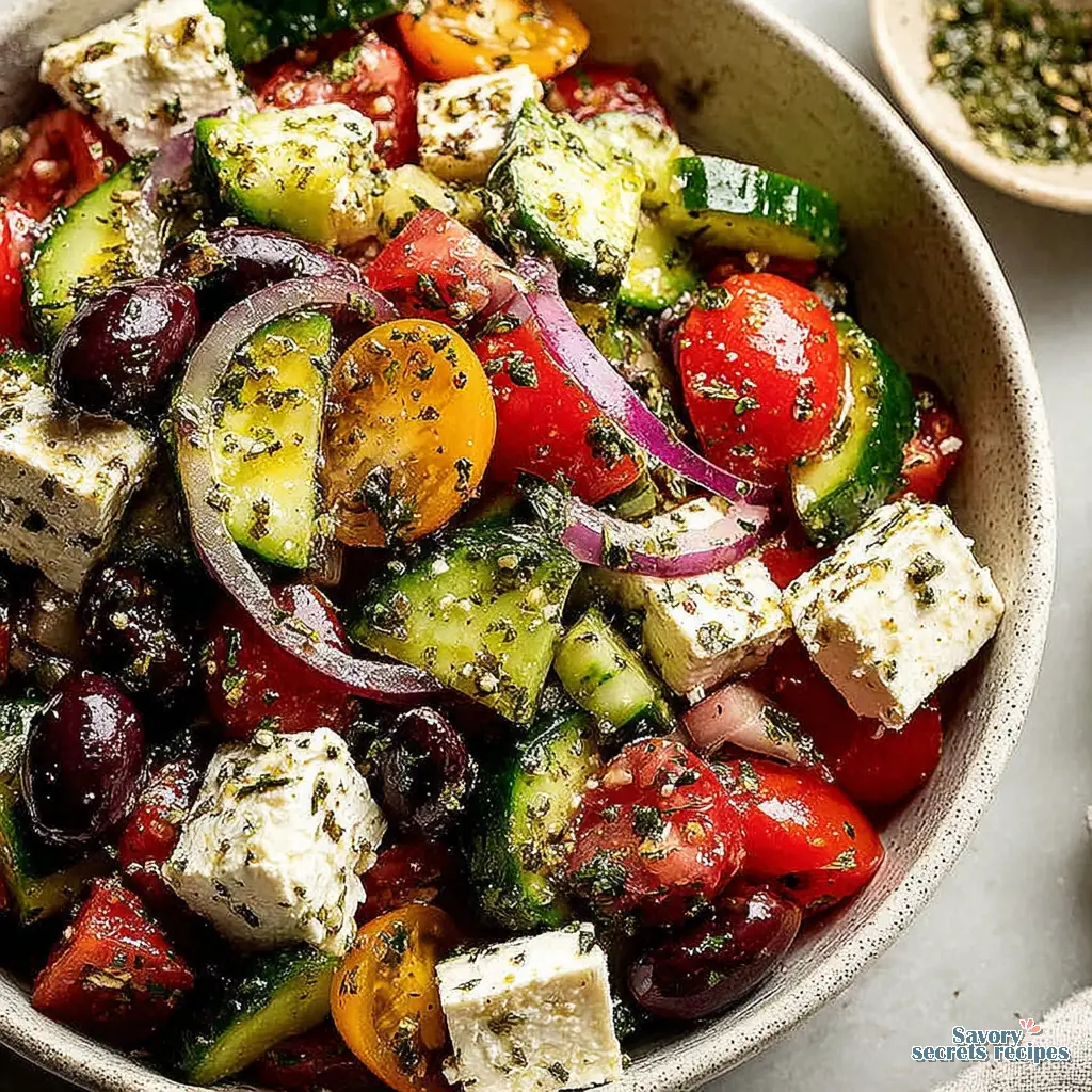 Greek Salad close up