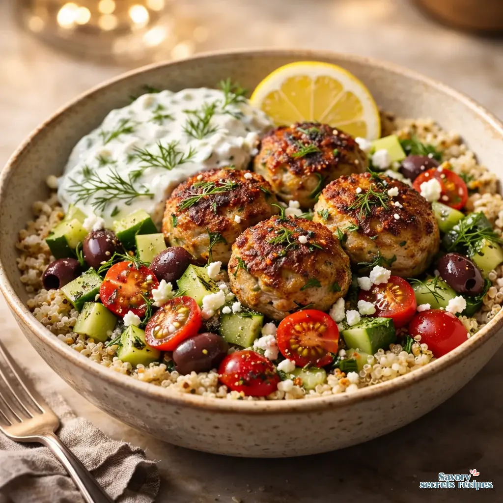 greek turkey meatballs final presentation