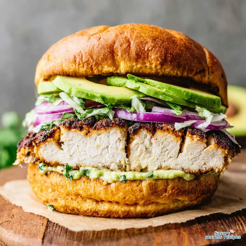 grilled chicken sandwich - variation 4