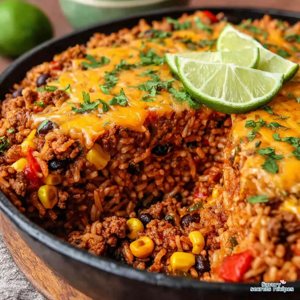 ground beef rice burrito bowl final presentation