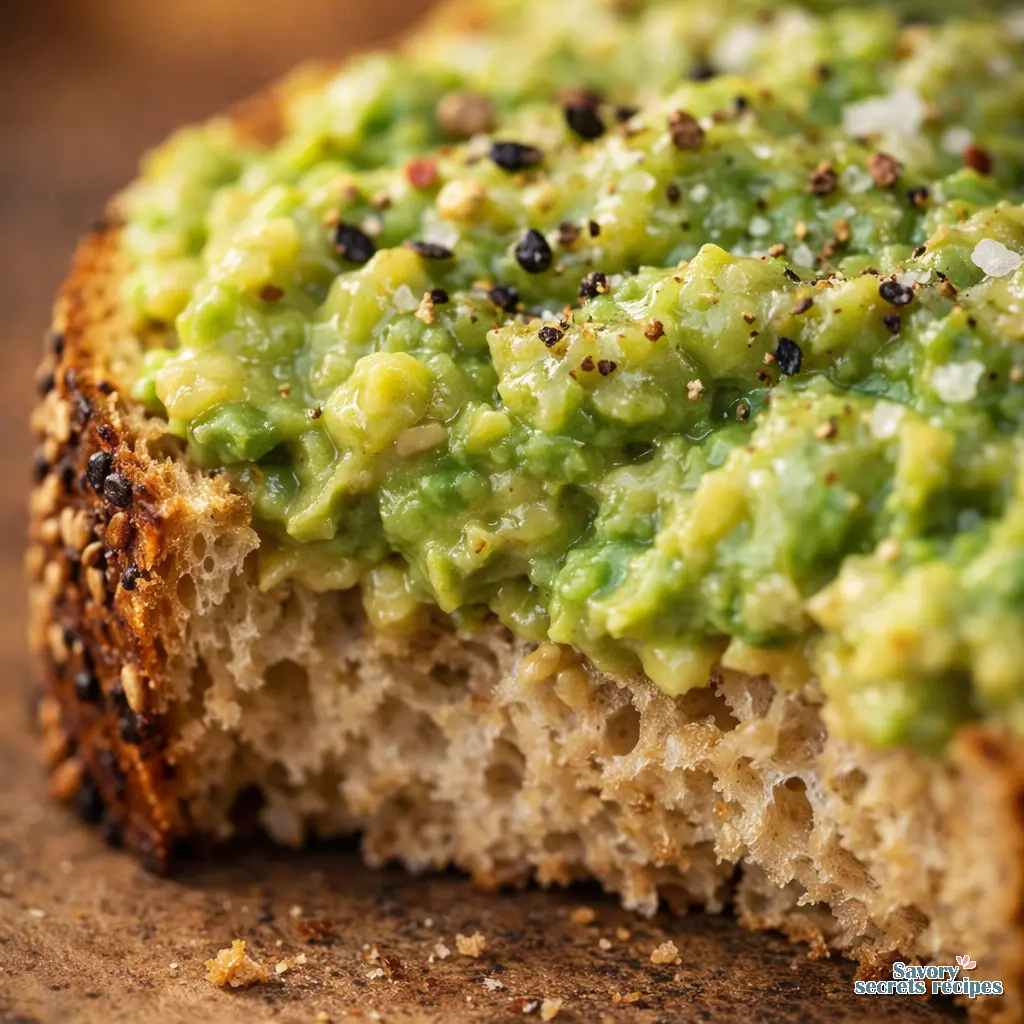 healthy avocado breakfast close up