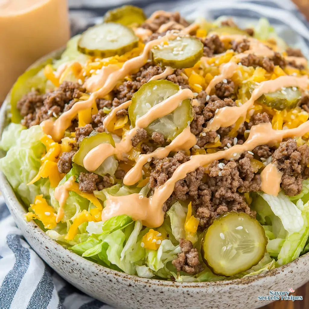 healthy big mac bowl recipe - variation 4