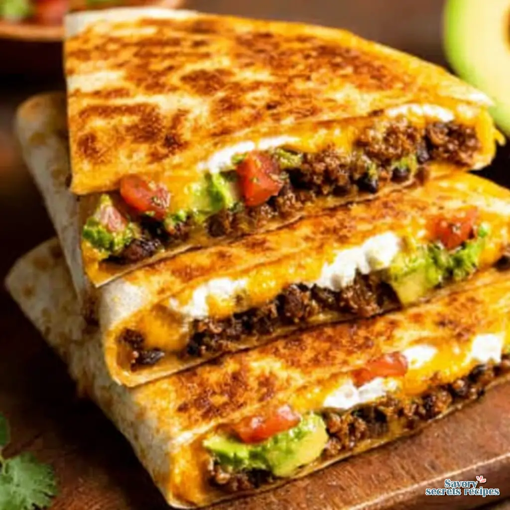 healthy black bean crunchwrap supreme close up