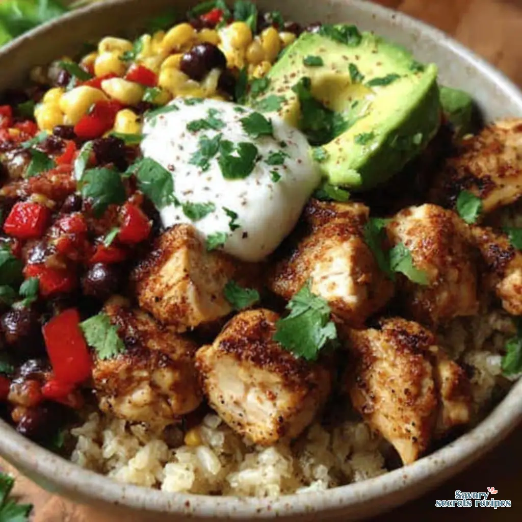 healthy burrito bowl - variation 4