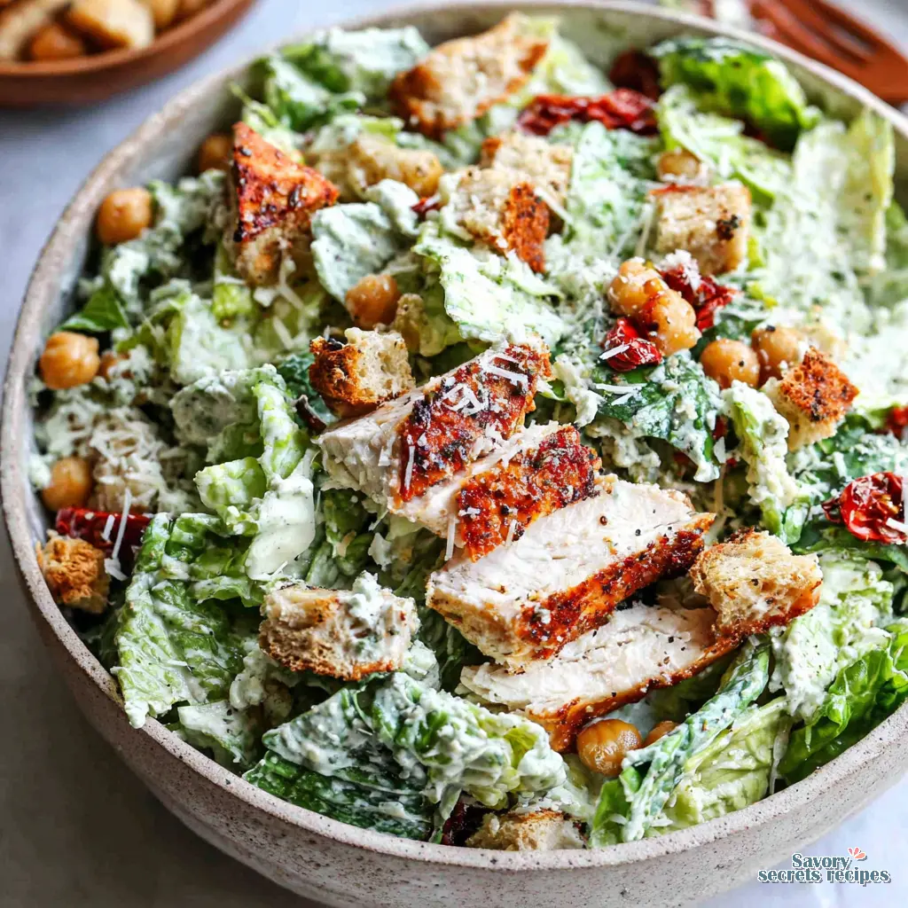 healthy caesar salad bowl - variation 4