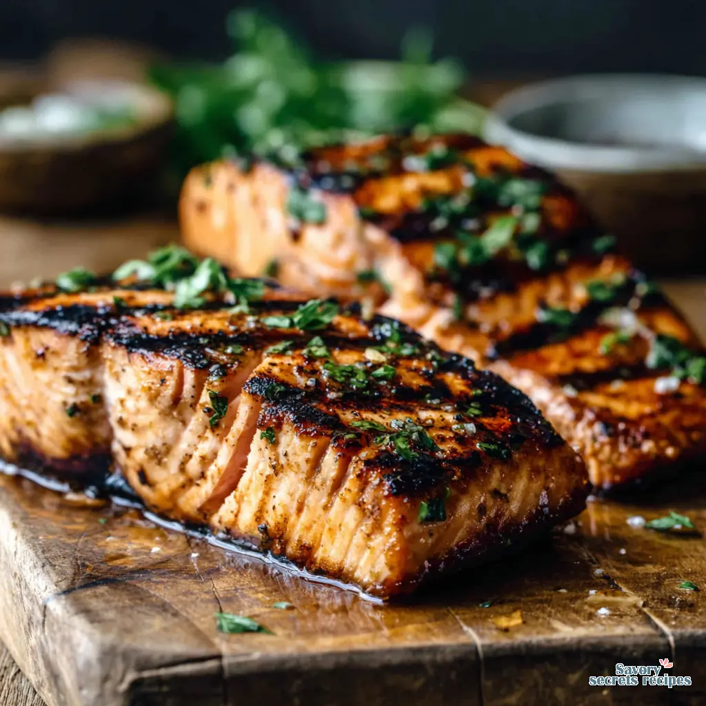 healthy grilled salmon - variation 4