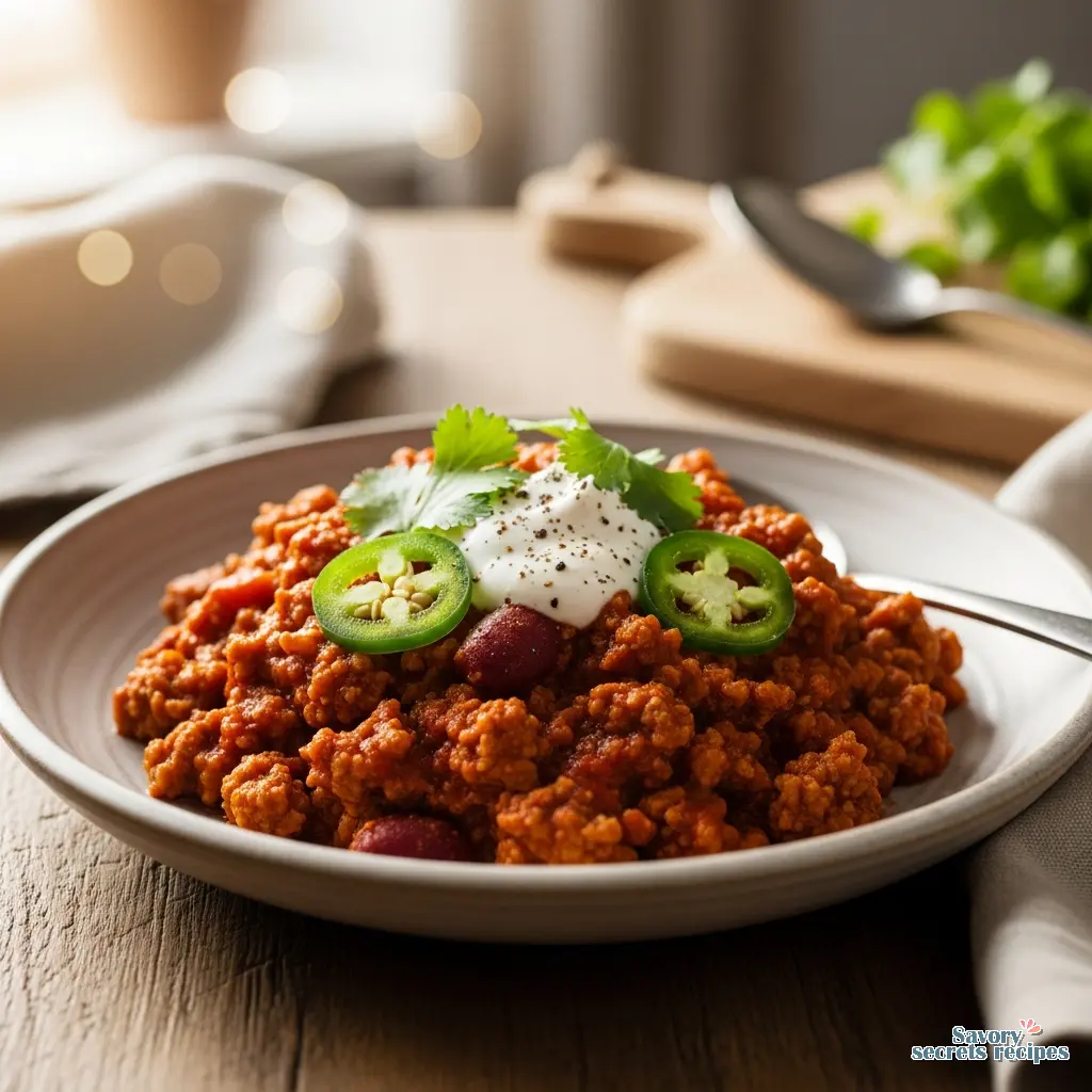 healthy ground turkey chili final presentation