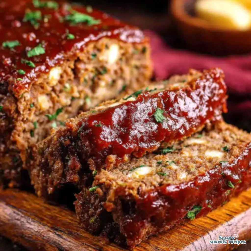 healthy keto meatloaf recipe close up