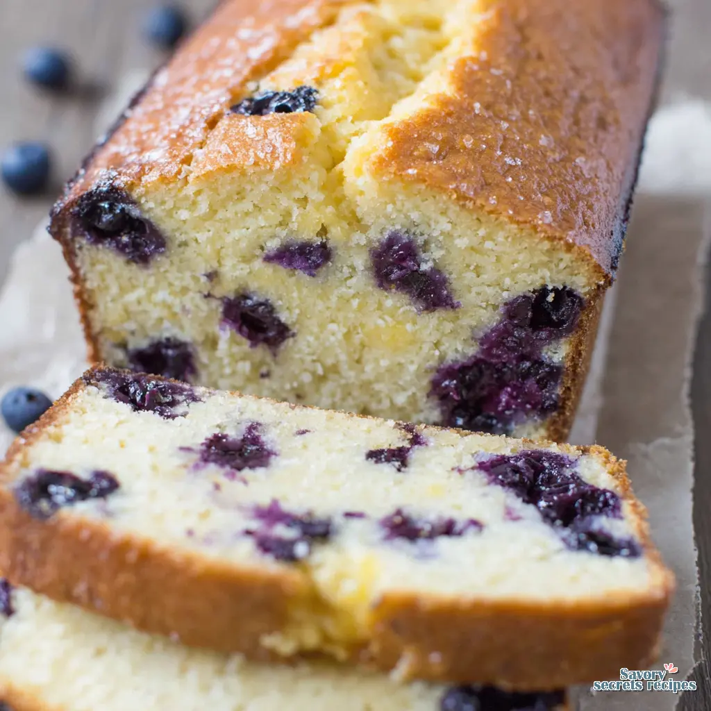 Healthy Lemon Blueberry Cake with Greek Yogurt - variation 4