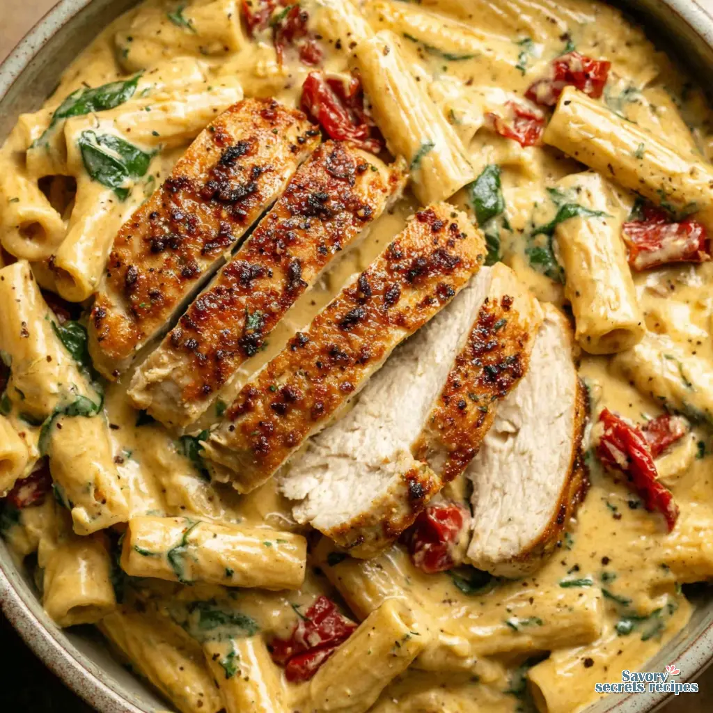 healthy marry me chicken pasta recipe - variation 4