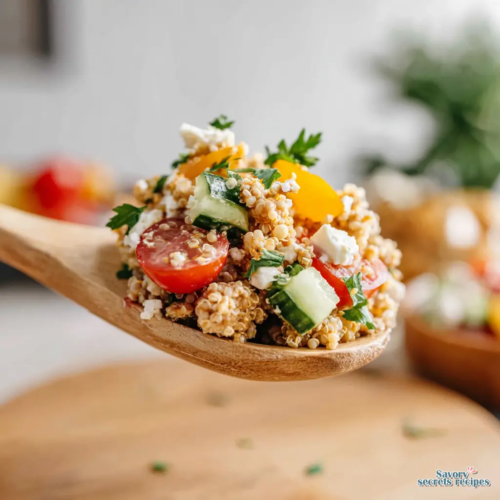 healthy quinoa salad final presentation