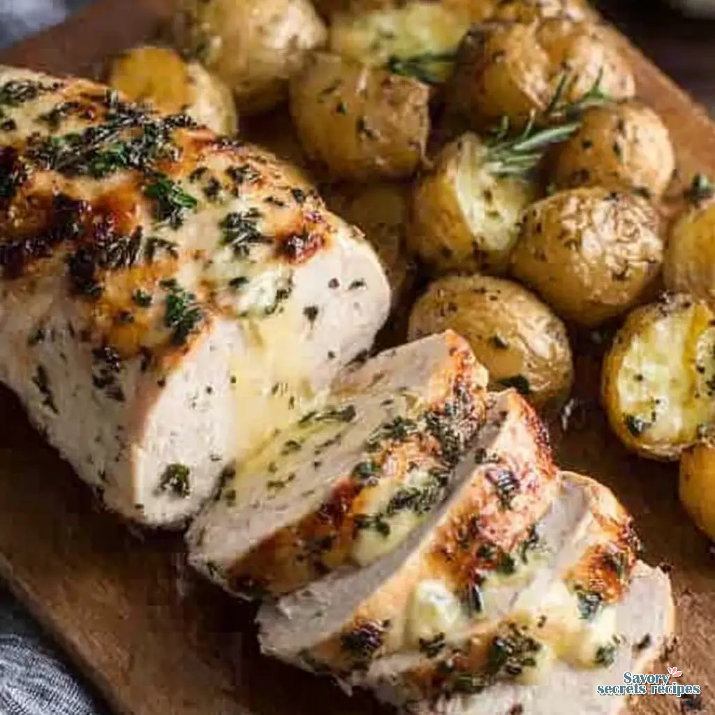 healthy roast chicken meal close up