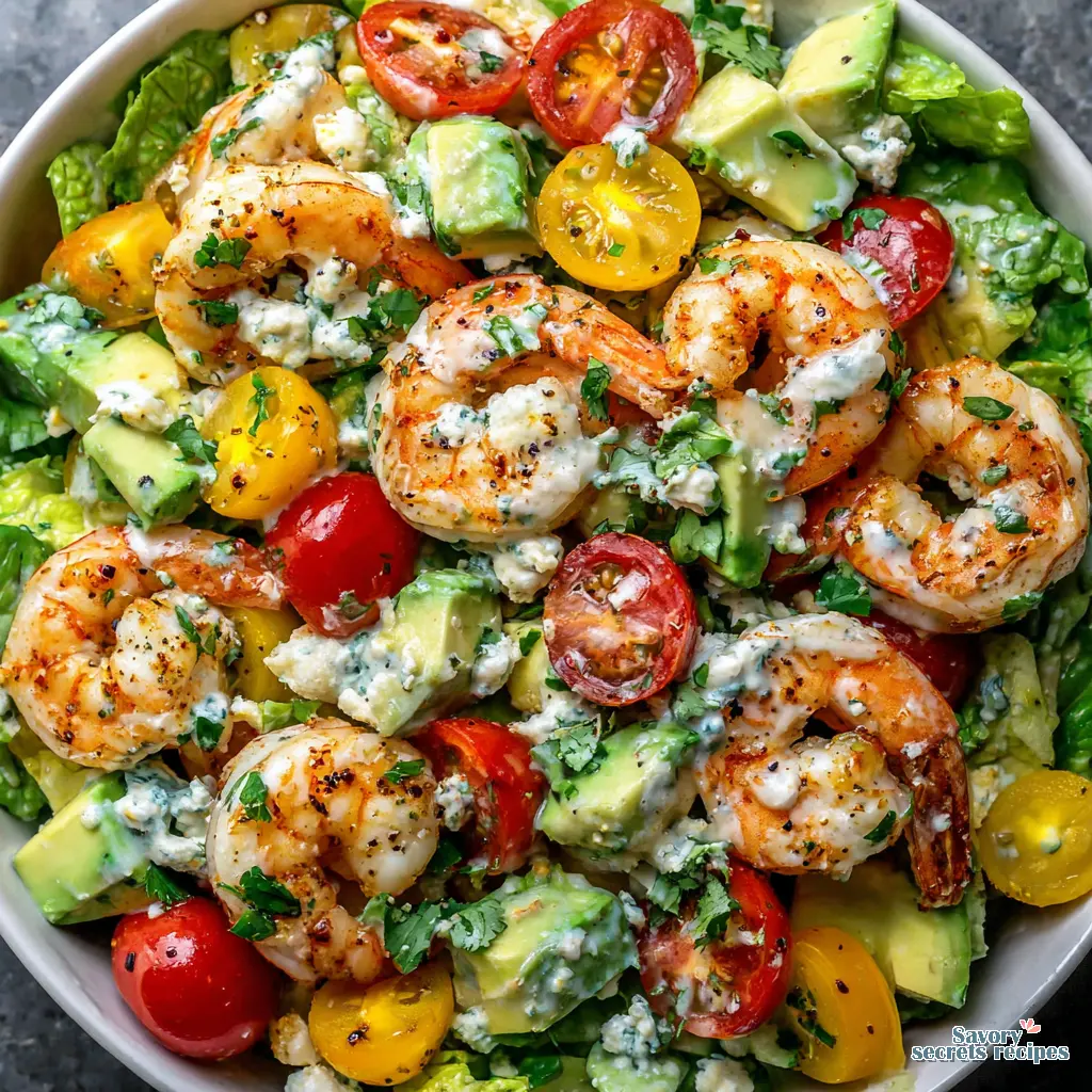 healthy shrimp salad - variation 4