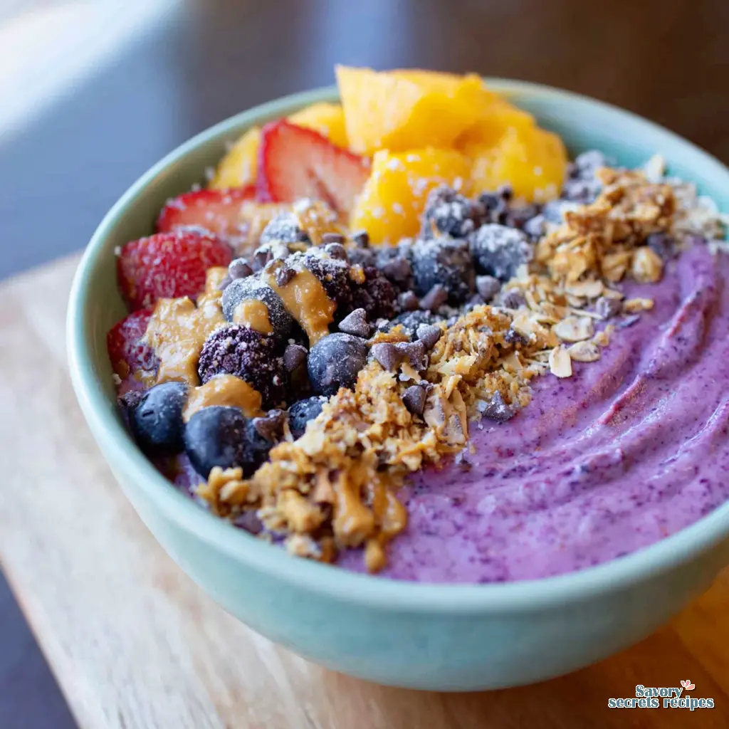 high protein berry smoothie bowl final presentation