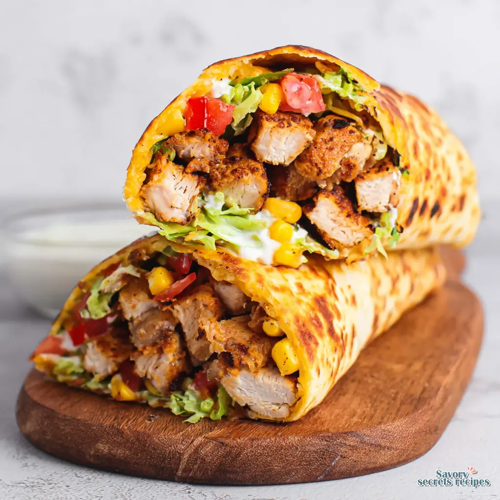high protein chicken crunchwrap supreme - variation 4