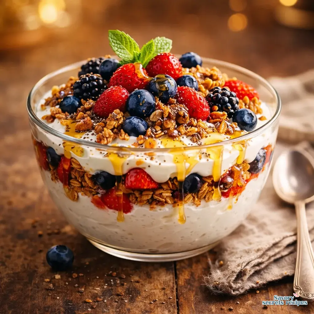 high protein greek yogurt parfait recipe final presentation