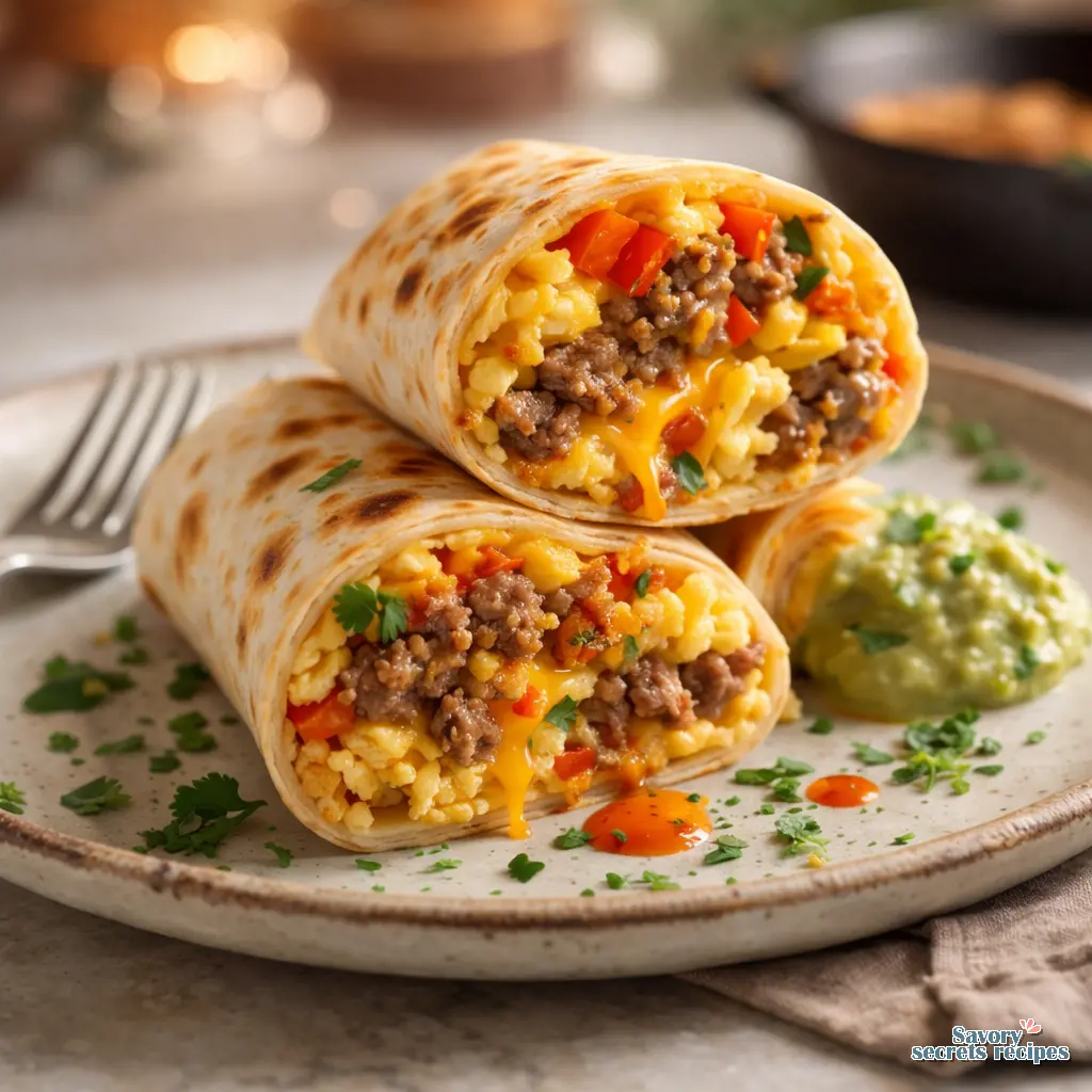 homemade breakfast burrito final presentation