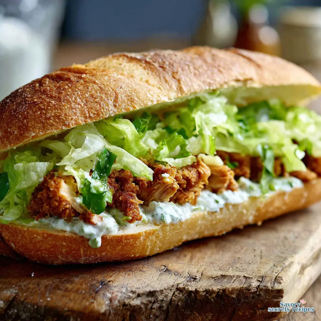 homemade chicken sandwich close up