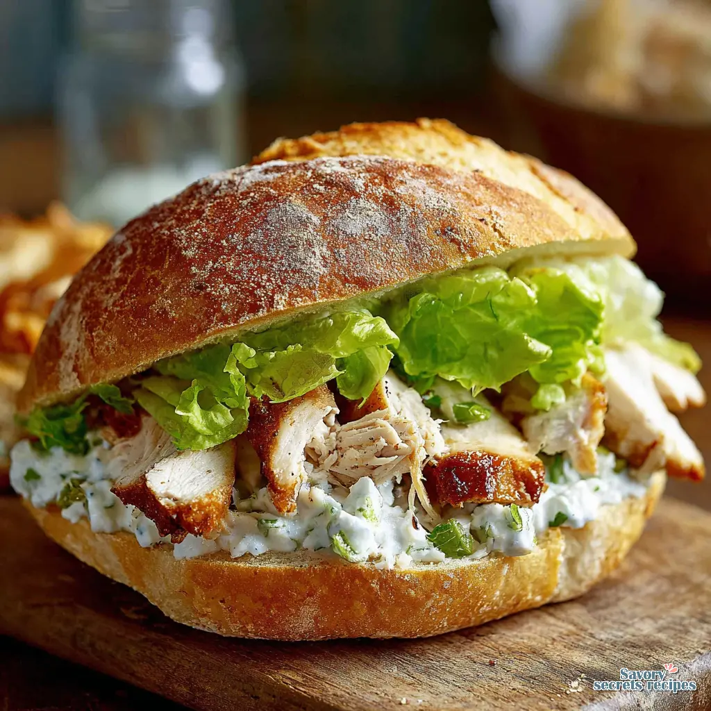 homemade chicken sandwich final presentation