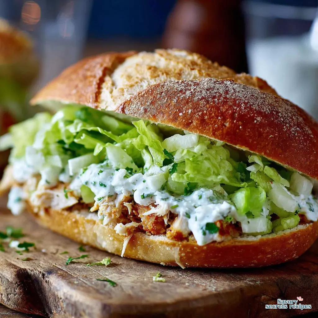 homemade chicken sandwich - variation 4