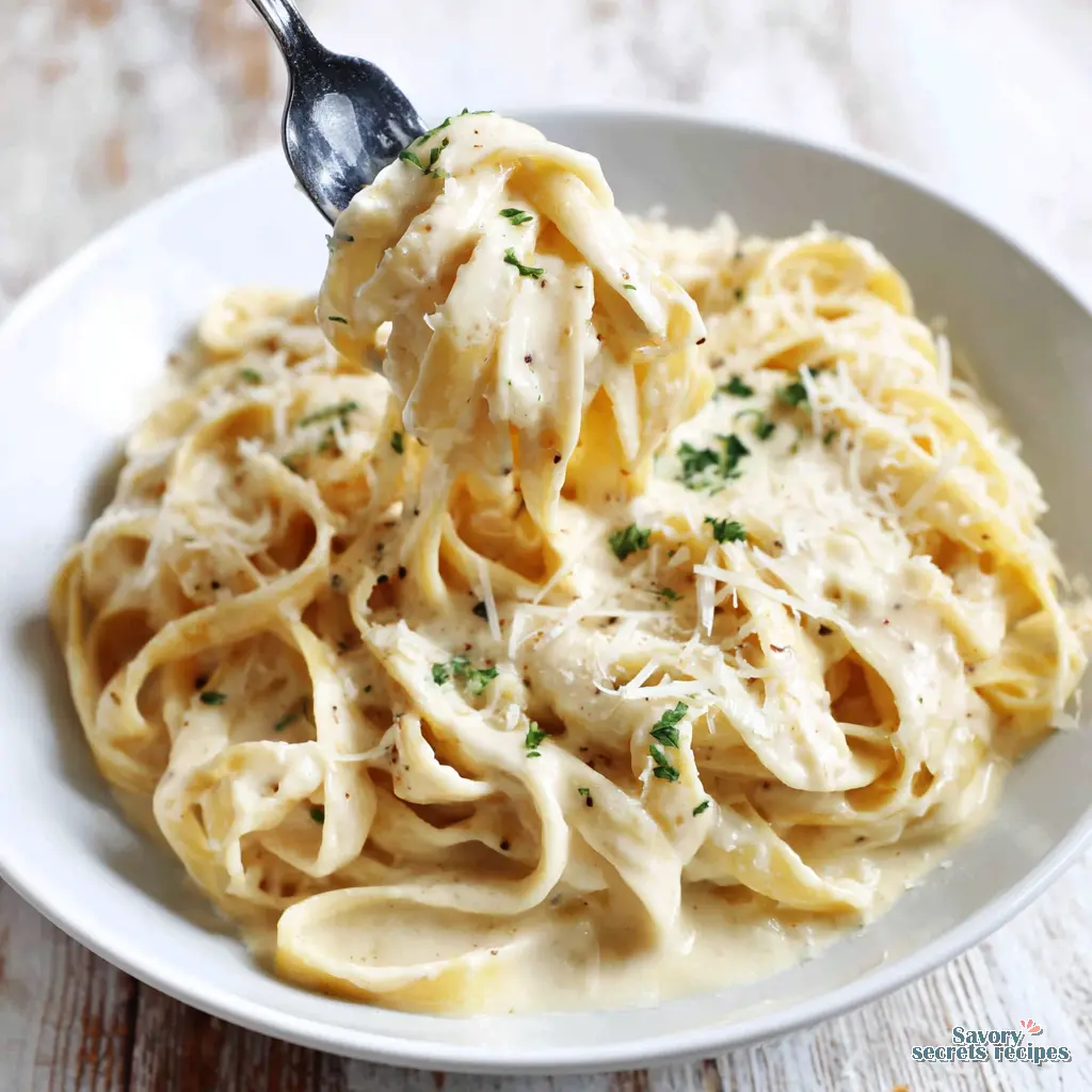 homemade fettuccine alfredo - variation 4