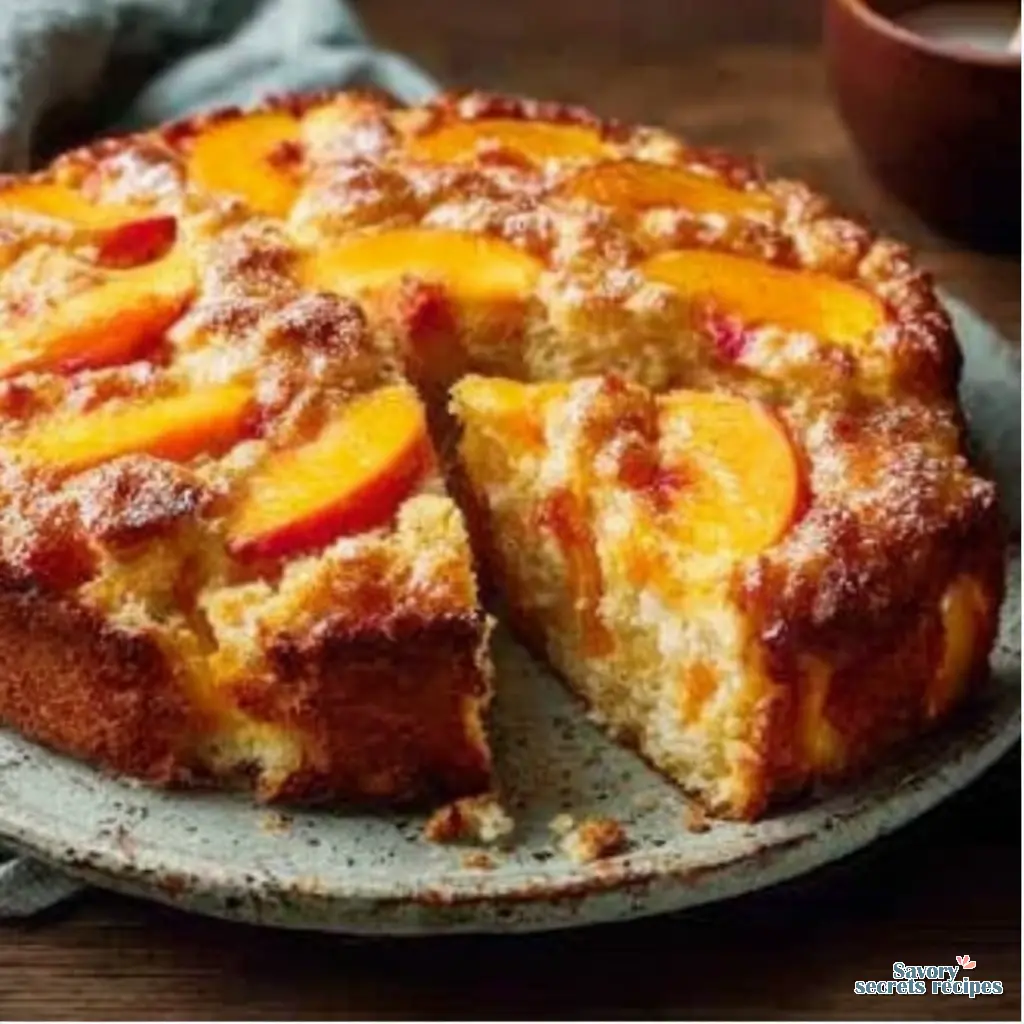 homemade peach cobbler cake from scratch - variation 4