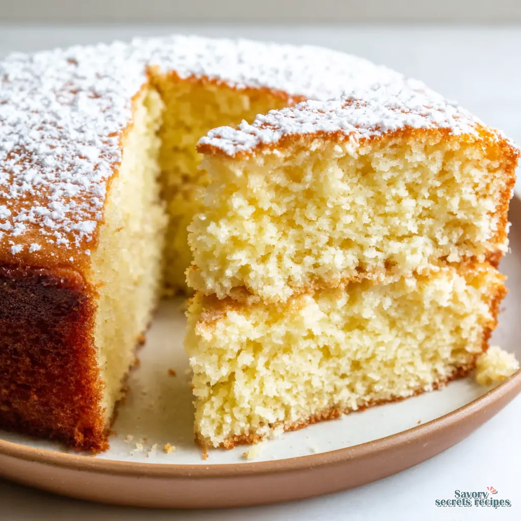 homemade vanilla cake recipe final presentation