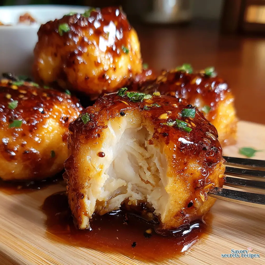 honey garlic butter chicken bites final presentation
