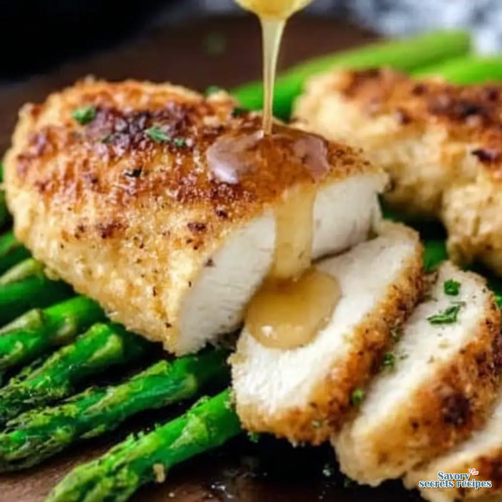 honey lemon chicken asparagus - variation 4
