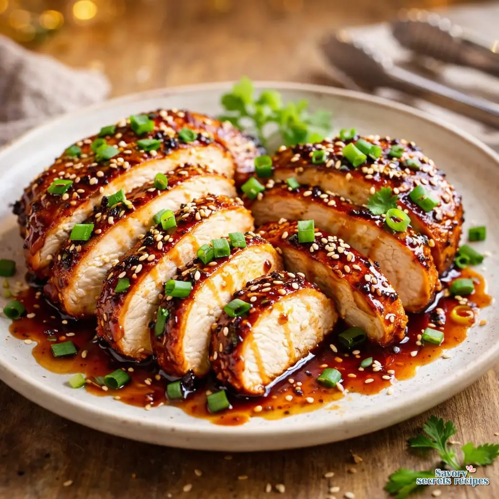 honey sriracha chicken breast final presentation