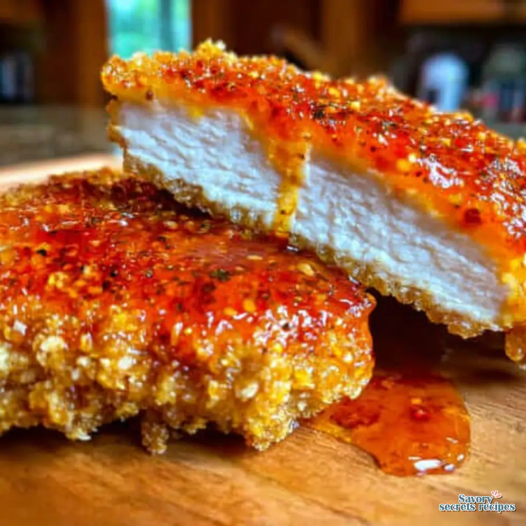 Easy air fried hot honey chicken bites awesome results